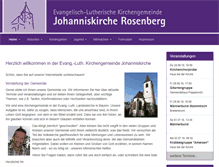 Tablet Screenshot of johanniskirche-rosenberg.de